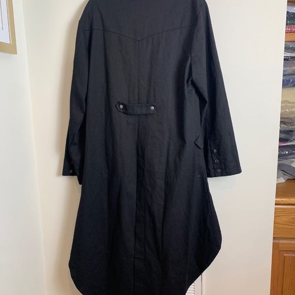 DarcChic Men’s 3XL Black Gothic Steampunk Victorian Tailcoat Cosplay Jacket - Picture 6 of 6